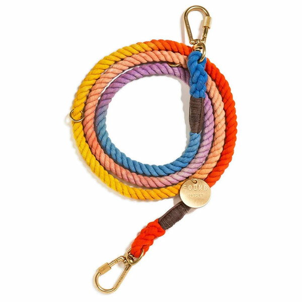 FOUND MY ANIMAL եɥޥ˥ޥFOUND MY ANIMAL SOLEIL COTTON ROPE LEASH, ADJUSTABLE 㥹֥꡼ / 쥤롡ͥݥ̵