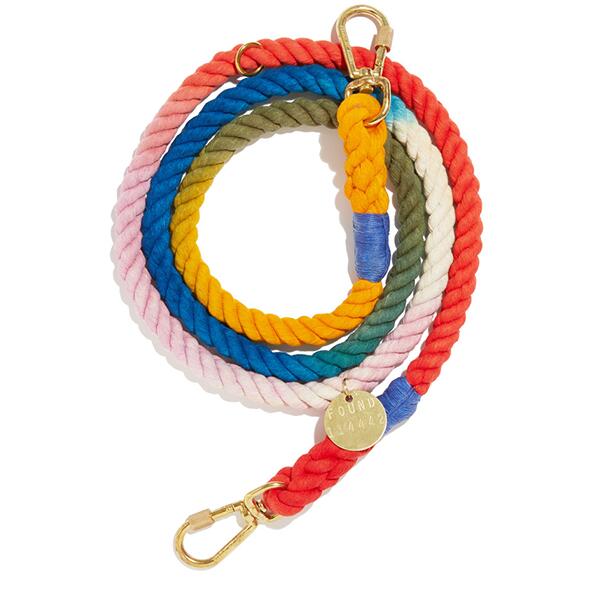 楽天The TENT 代官山【FOUND MY ANIMAL ファウンドマイアニマル】THE HENRI OMBRE COTTON ROPE DOG LEASH, ADJUSTABLE アジャスタブルリード/ヘンリ　■ネコポス送料無料■