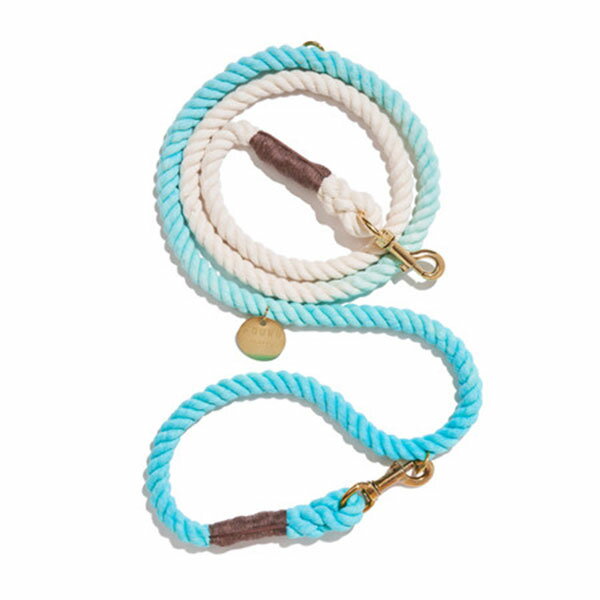 FOUND MY ANIMAL եɥޥ˥ޥROBINS EGG BLUE COTTON ROPE DOG LEASH | ITALIAN SOLID BRONZE BOLT SNAPS, ADJUSTABLE 㥹֥꡼/ ӥ󥺥å֥롼ͥݥ̵