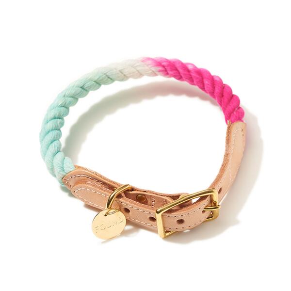 Rakuten - 【FOUND MY ANIMAL ファウンドマイアニマル】CALIFORNIA ROPE & LEATHER CAT & DOG COLLAR キャット＆ドッグカラー/カリフォルニア　■ネコポス送料無料■