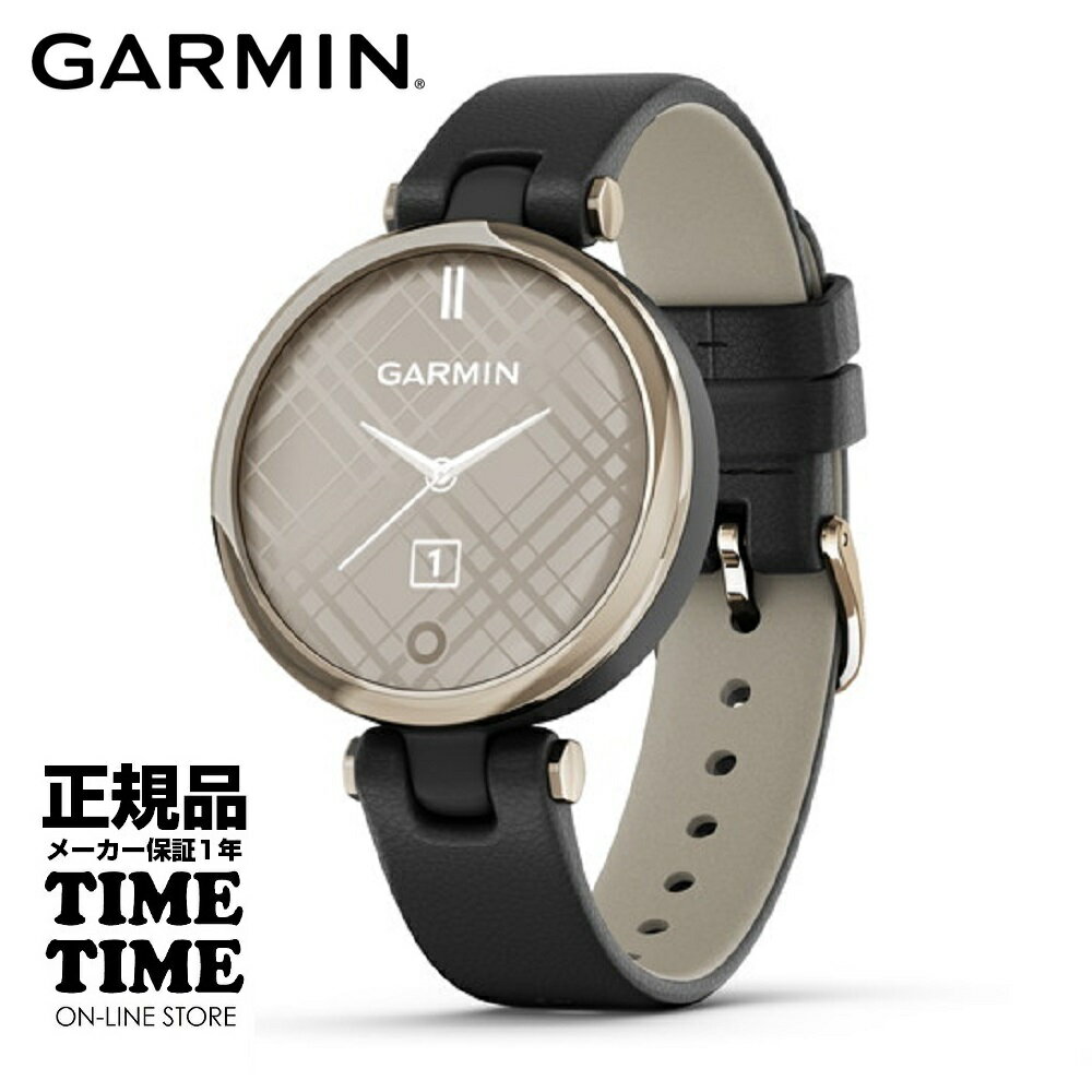 GARMIN ガーミン Lily Classic リリー クラシック Black Leather / Cream Gold 010-02384-E1 【安心のメーカー1年保証】スマートウォッチ ウェアラブル 心拍数