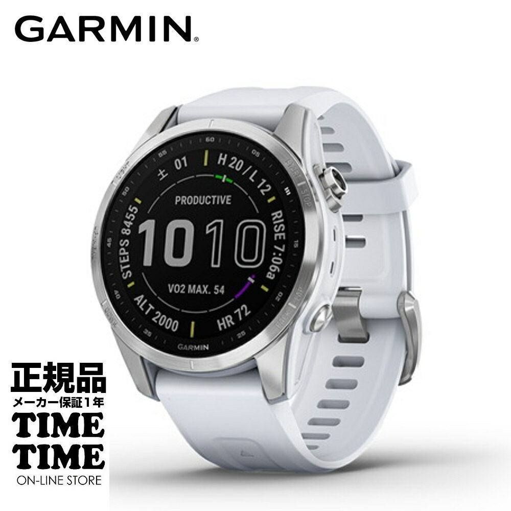 【最大2,000円OFFクーポン＆エントリーでポイント最大46倍！】GARMIN ガーミン fenix 7S フェニックス7S Silver / Whitestone 010-0253..