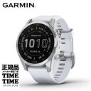 【最大2,000円OFFクーポン＆エントリーでポイント最大47倍！】GARMIN ガーミン fenix 7S フェニックス7S Silver / Whitestone 010-02539-07 【安心のメーカー1年保証】 血中酸素トラッキング Suica対応