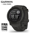 GARMIN ガーミン Instinct 2 インスティンクト2 Dual Power Graphite 010-02627-40 【安心のメーカー1年保証】 血中酸素トラッキング Suica対応