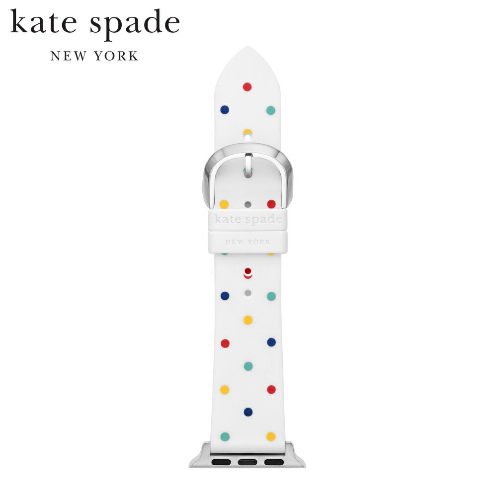 ケイト・スペード ニューヨーク Kate Spade ケイトスペード Apple Watch用ベルト アップルウォッチ シリコン 38/40/41mm対応 ホワイト KSS0134