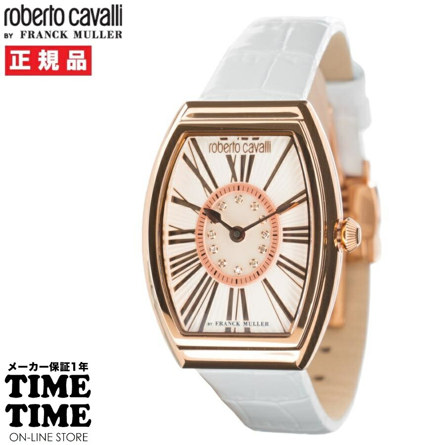 roberto cavalli BY FRANCK MULLER ロベルト・カヴァリ バイ フランク・ミュラー ホワイト RV2L079L0251 レディース 【安心の1年保証】