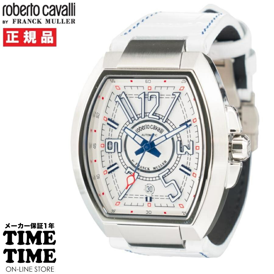 roberto cavalli BY FRANCK MULLER ロベルト・カヴァリ バイ フランク・ミュラー 自動巻 ホワイト RV1G207L0021 メンズ 