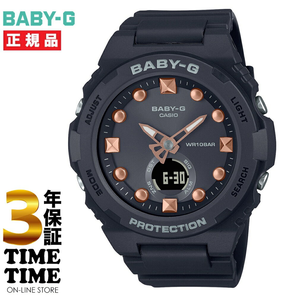 【最大2,000円OFFクーポン＆エントリーでポイント最大46倍！】CASIO カシオ BABY-G ベビーG ビーチ ブラック BGA-320-1AJF 【安心の3年..