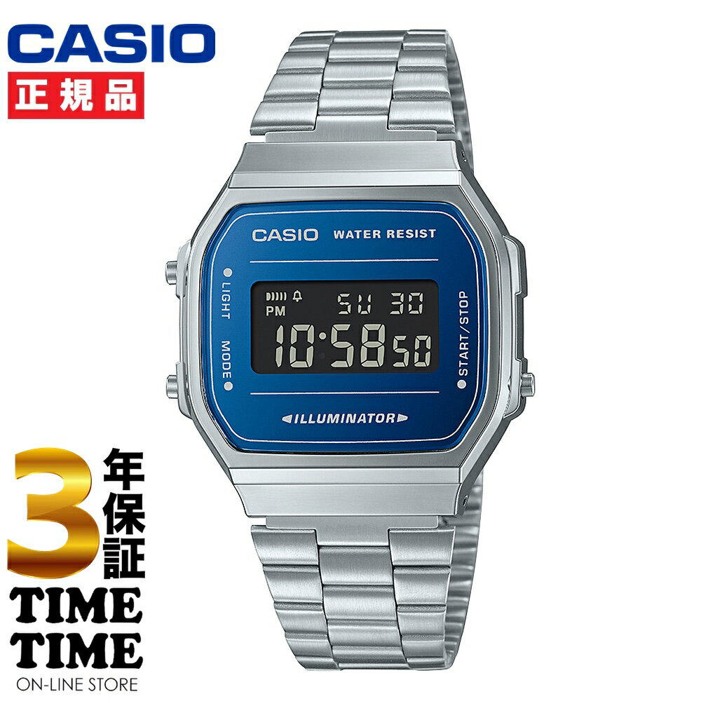 楽天時計専門店タイムタイムCASIO CLASSIC カシオクラシック ブルー シルバー A168WEM-2BJF 【安心の3年保証】