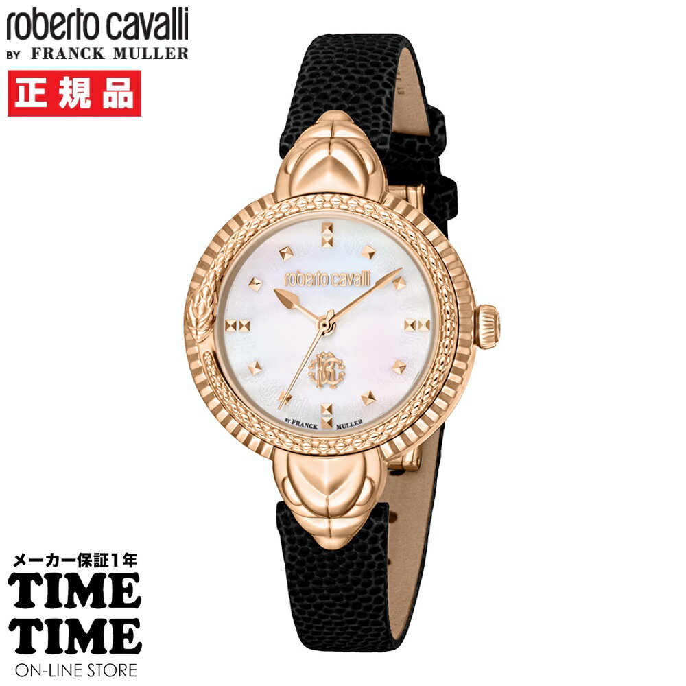 roberto cavalli BY FRANCK MULLER ロベルト・カヴァリ バイ フランク・ミュラー レディース ホワイト（マザーオブパール） RV1L203L0031 【安心のメーカー2年保証】