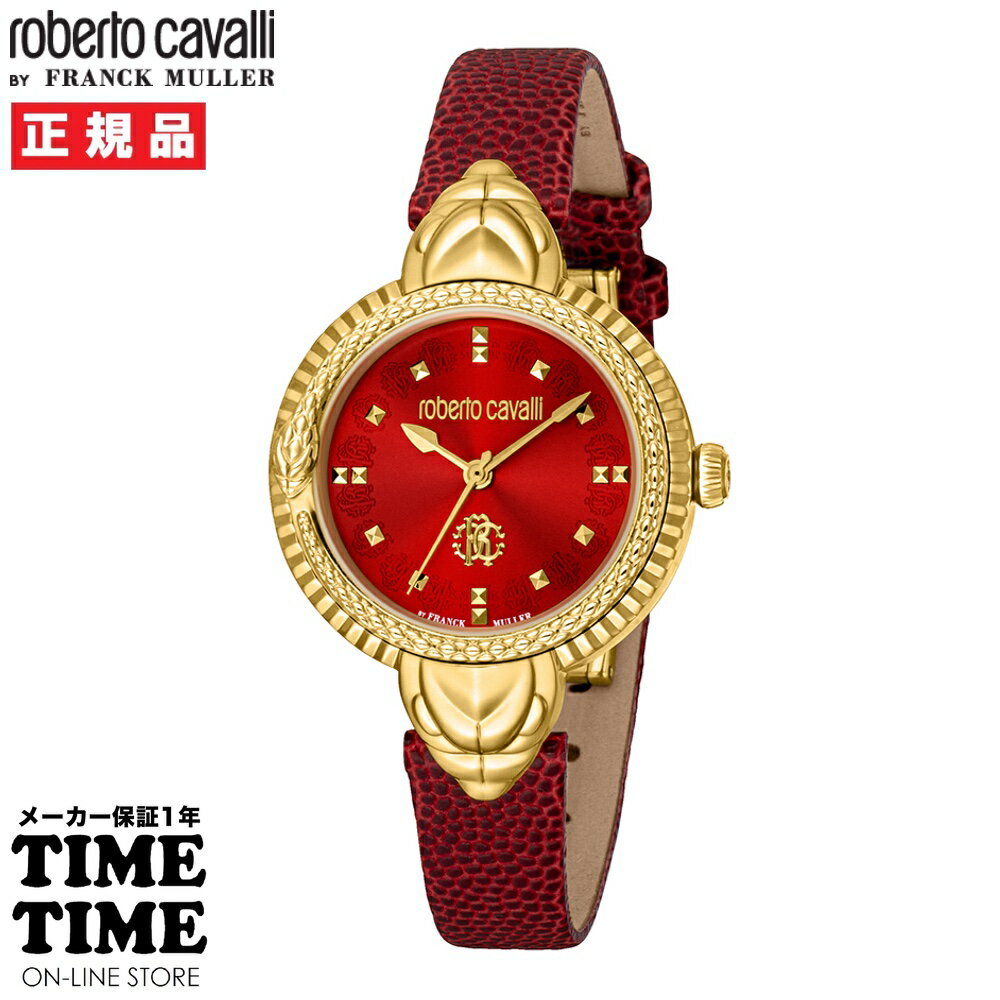 roberto cavalli BY FRANCK MULLER ロベルト・カヴァリ バイ フランク・ミュラー レディース レッド RV1L203L0021 【安心のメーカー2年保証】