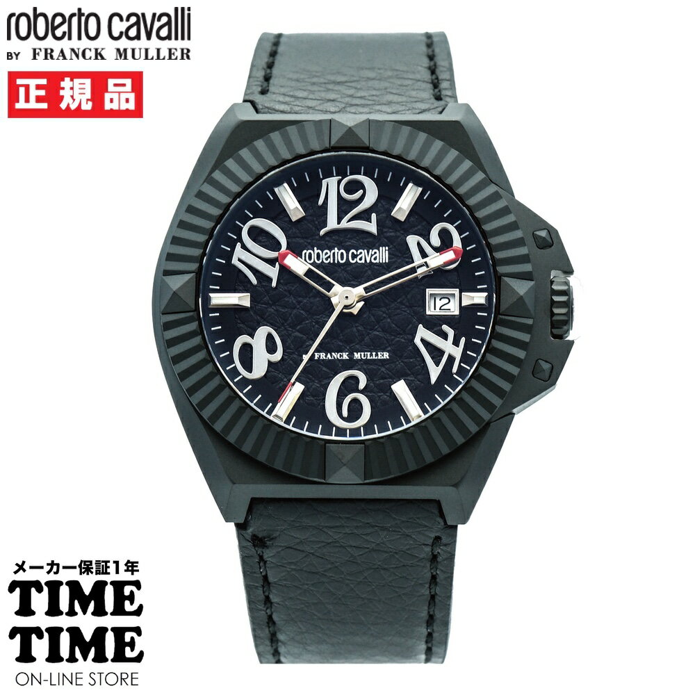 roberto cavalli BY FRANCK MULLER ロベルト・カヴァリ バイ フランク・ミュラー メンズ ブラック RV1G181L1011 【安心のメーカー2年保証】