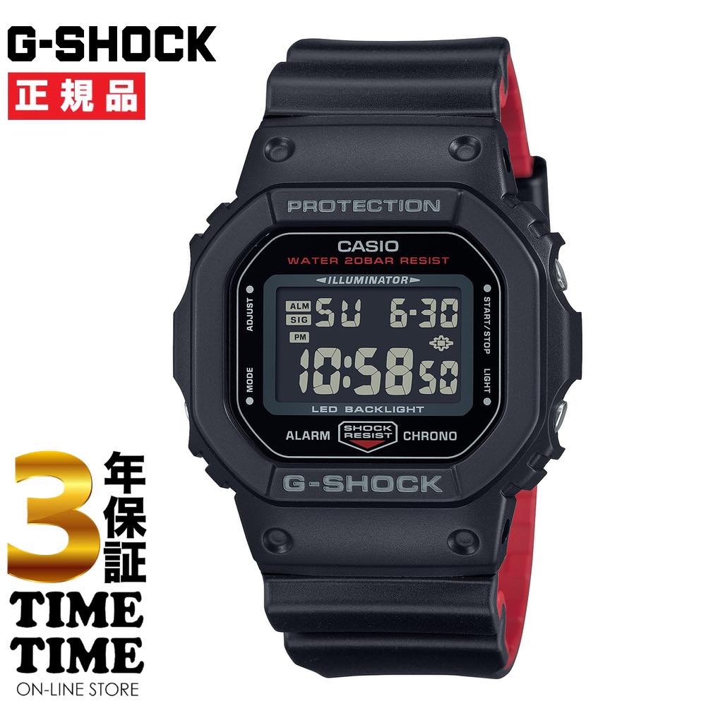 楽天時計専門店タイムタイムCASIO カシオ G-SHOCK Gショック メンズ デジタル ブラック DW-5600UHR-1JF 【安心の3年保証】