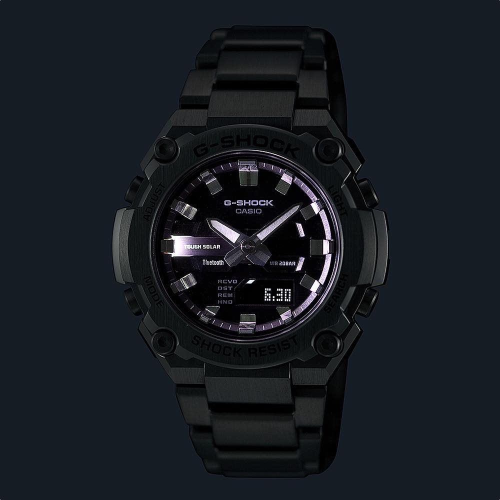 CASIO カシオ G-SHOCK Gショック G-STEEL ソーラー シルバー ブラック GST-B600D-1AJF 【安心の5年保証】