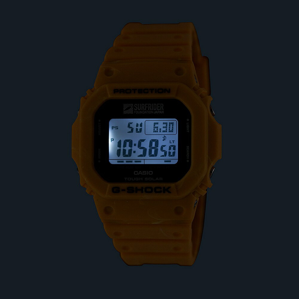 【27日26時まで最大2,000円OFFクーポン！ポイント最大47倍】CASIO カシオ G-SHOCK Gショック SURFRIDER FOUNDATION JAPAN コラボレーションモデル G-5600SFJ-9JR【安心の5年保証】