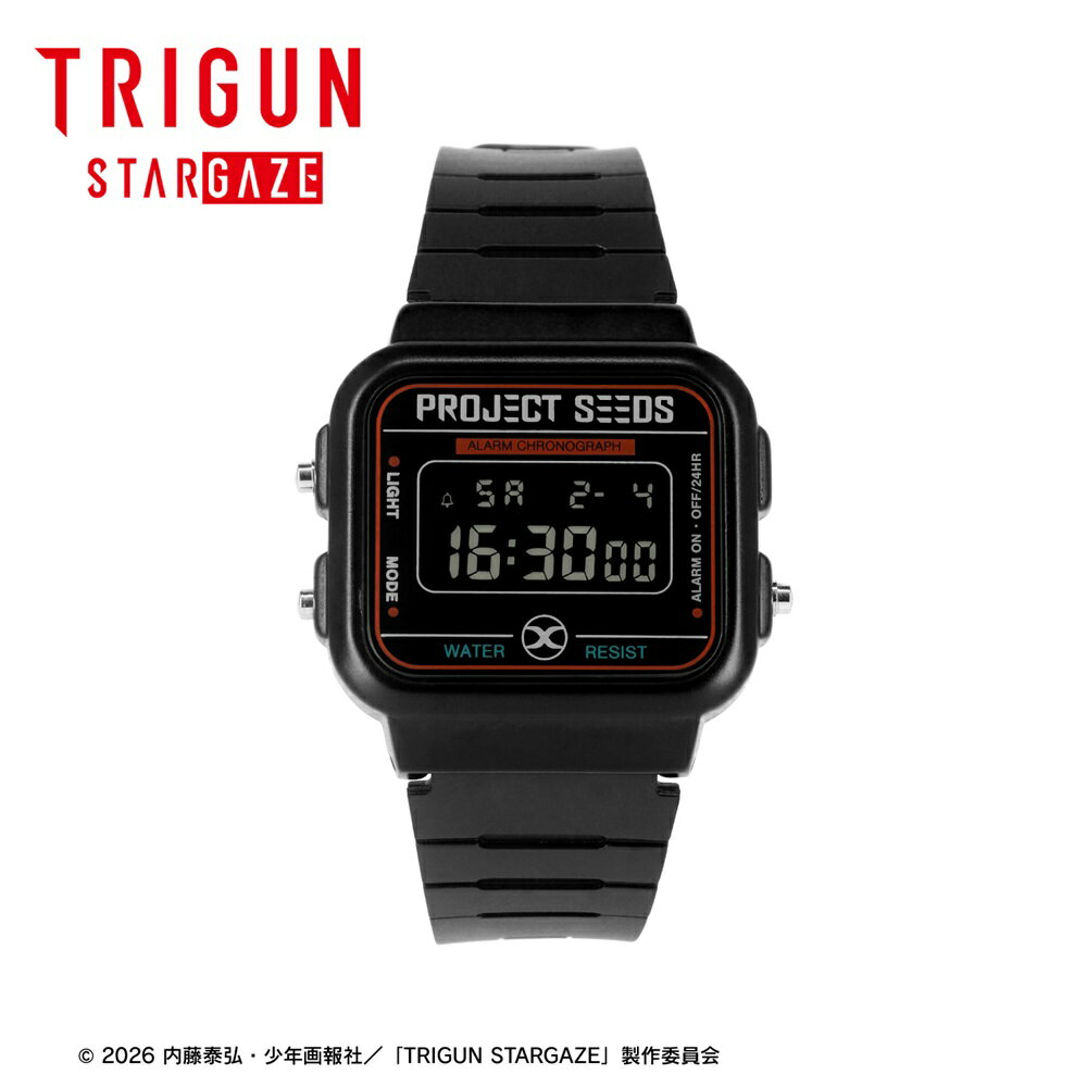 Rakuten - 【17日10時まで最大2,000円OFFクーポン！ポイント最大47倍】TVアニメ「TRIGUN STARGAZE」プロジェクトSEEDS デジタルウオッチ 発送は2026年9月中旬 アルマビアンカ アニメコラボ
