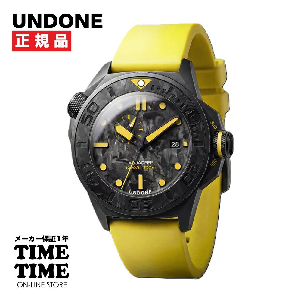 乐天商城 - UNDONE アンダーン AQUADEEP Submerge Carbon アクアディ?プ サブマージカーボン メカニカル 自動巻 AQD-DEP-SMG2 【安心のメーカー1年保証】