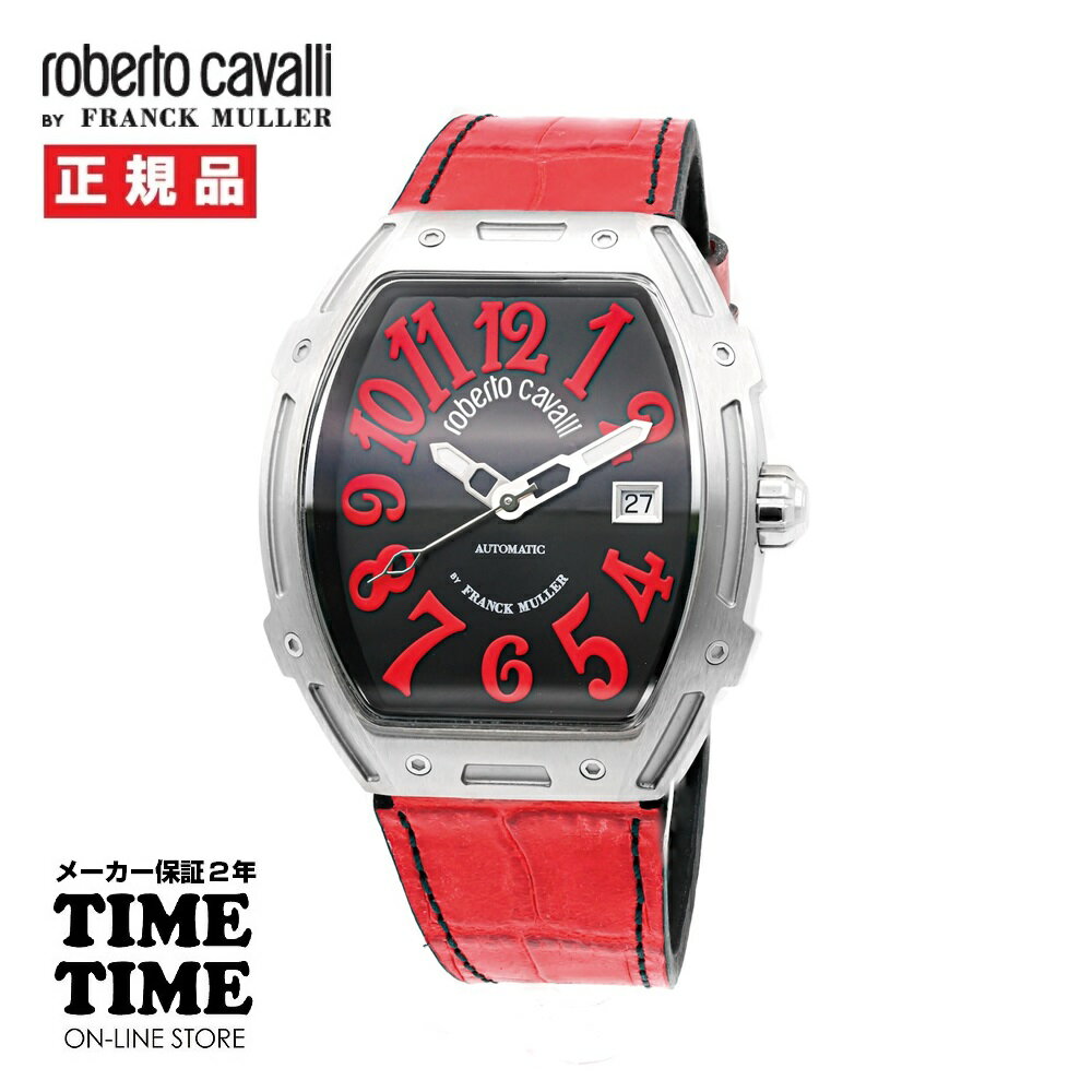 ロベルトカヴァリ バイ フランクミュラー Roberto Cavalli RV1G260L0041 SSケース/赤ラバー PARADISE KING【安心のメーカー2年保証】