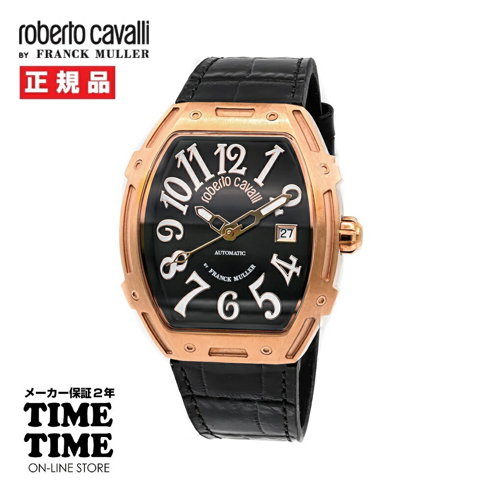 ロベルトカヴァリ バイ フランクミュラー Roberto Cavalli RV1G260L0061 PGケース/黒ラバー PARADISE KING【安心のメーカー2年保証】