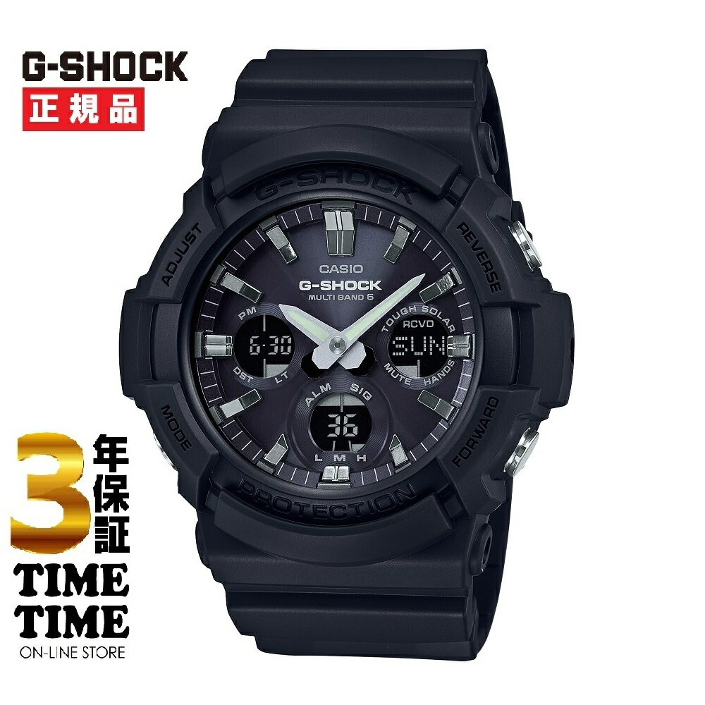 楽天時計専門店タイムタイムCASIO カシオ G-SHOCK Gショック ソーラー電波 ブラック GAW-100B-1AJF 【安心の3年保証】