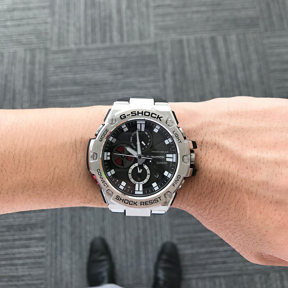 【24日26時まで最大2,000円OFFクーポン！ポイント最大47倍】CASIO カシオ G-SHOCK Gショック GST-B100D-1AJF Bluetooth通信機能搭載【安心の3年保証】