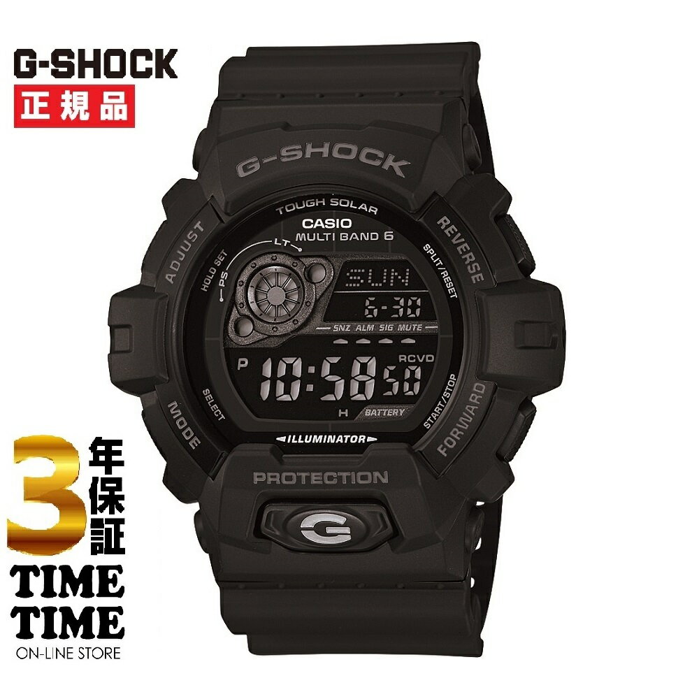 楽天時計専門店タイムタイムCASIO カシオ G-SHOCK Gショック ソーラー電波 ブラック GW-8900A-1JF 【安心の3年保証】