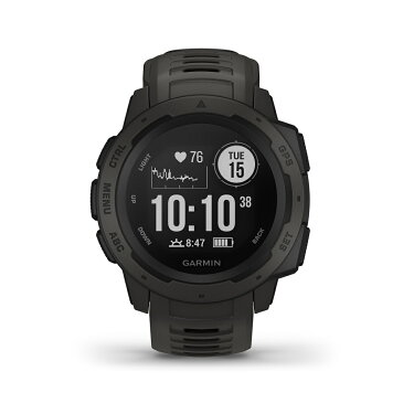 ポイント最大43.5倍!要エントリー8/11まで GARMIN ガーミン Instinct インスティンクト Graphite 010-02064-12 【安心のメーカー1年保証】スマートウォッチ ウェアラブル 心拍数