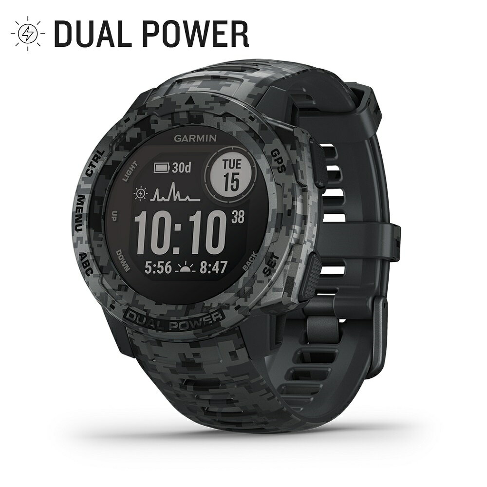 人気満点 Garmin ガーミン Instinct Camo Dual Power インスティンクト カモ Graphite Camo 010 51 安心のメーカー1年保証 安いそれに目立つ Www Ugtu Net