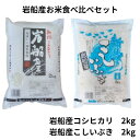 岩船産 お米食べ比べ セット 計4kg 送料無料 こしひかり 2kg こしいぶき 2kg 白米 単一ブランド米 銘柄米 お米 令和6年産 2024年産