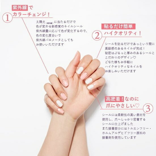 送料無料【メール便】CCPORAPORAカラーチェンジポラポラジェルネイルシール
