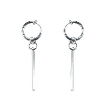 イヤリング スティック イヤーカフ イヤカフ フェイクピアス 防弾少年団 bts ドロップ フープ ジミン レデイース メンズ シルバー 両耳 ペア 送料無料 ステンレス 金属アレルギー対応 銀色 おしゃれ かわいい 揺れる 限定 sale セール サージカルステンレス ファッション