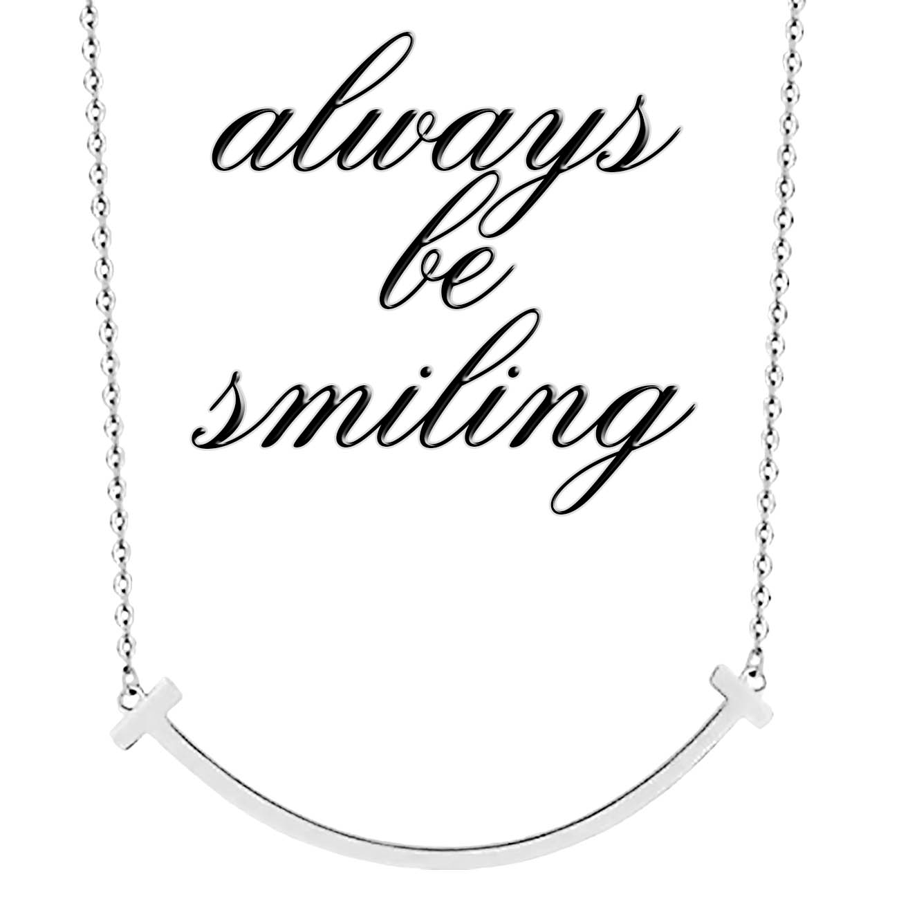 ネックレス レディース ステンレスネックレス tスマイル ペンダント シンプル ステンレス スマイル ネックレス アクセサリー おしゃれ シルバー