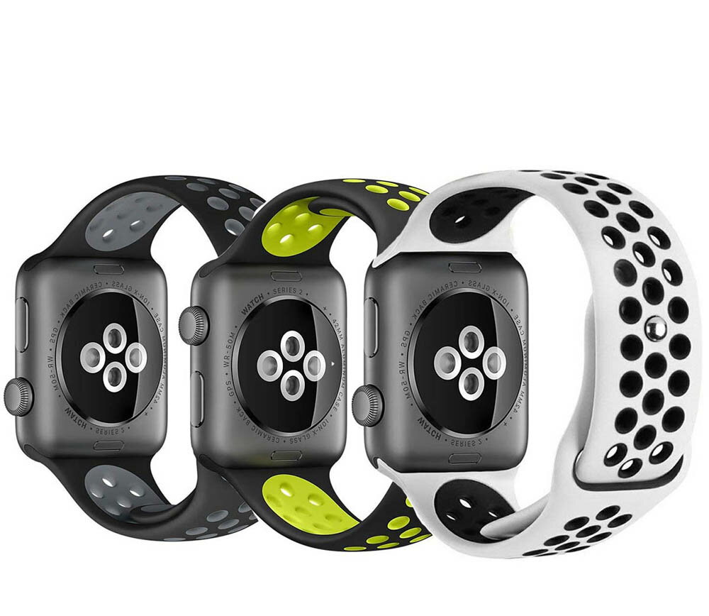 アップルウォッチ バンド apple watch バンド スポーツ ベルト シリコン ベルト ペア 45mm 44mm 42mm 兼用 sportsplus スポーツプラス series 7 6 5 4 3 2 1 シリーズ 運動 ラバー 兼用 送料無料 交換バンド シリコン 軽量 白 黒 メンズ レディース おしゃれ 2個 セット