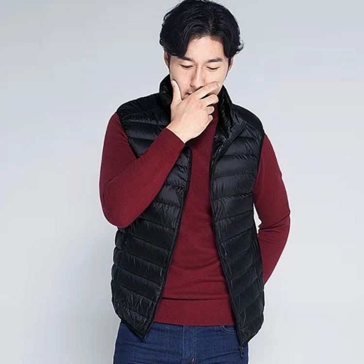 【送料無料】ダウンベスト メンズ ダウンジャケット ライトダウン 軽量 立ち襟 ライト インナーダウン 防風 ビジネス アウター 暖かい 大きいサイズ