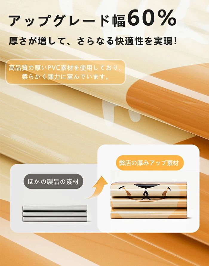 azストアの★押すだけ空気入れ プレイマット ベビーマット 赤ちゃん ウォーターマット ウォータープレイマット ひんやり 涼感 涼しい うつ伏せ練習 ベビー用品 腹ばい タミータイム おもちゃ 知育玩具 かわいい 防水 乳児 夏用 お昼寝マット 熱中症対策｜アングル3