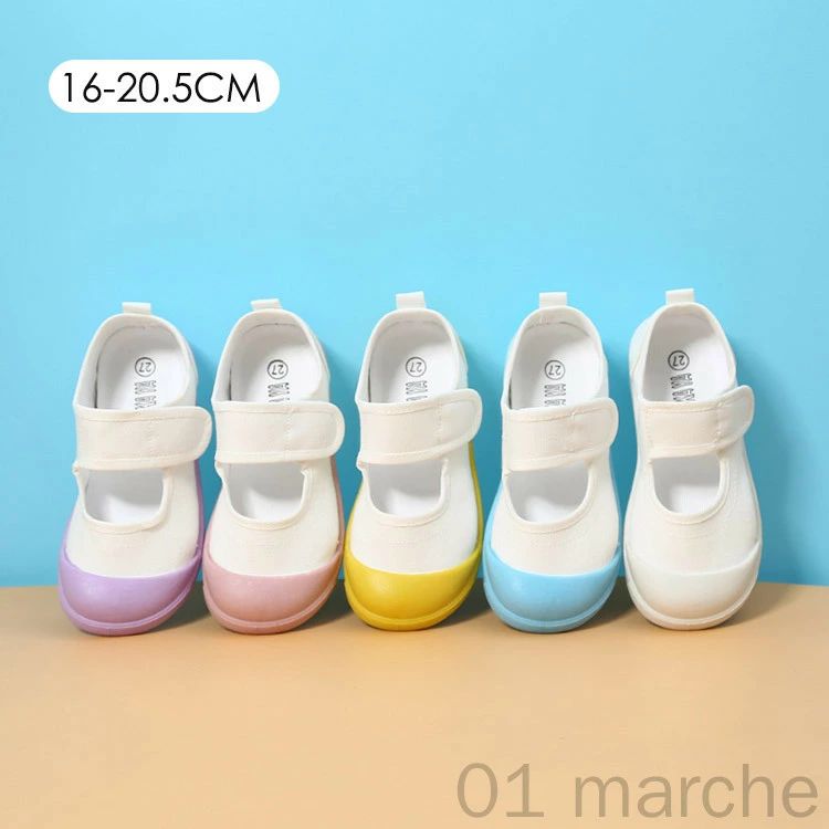 Slippers - 子供 上履き うわばき 上靴 16 17 18 19 20 20.5cm 幼稚園 小学校 中学校 女の子 男の子 ジュニア 屋内シューズ キャンバスシューズ マジックテープ 5色 かわいい おしゃれ キッズシューズ 女児 こども 入園 入学 学校用 靴