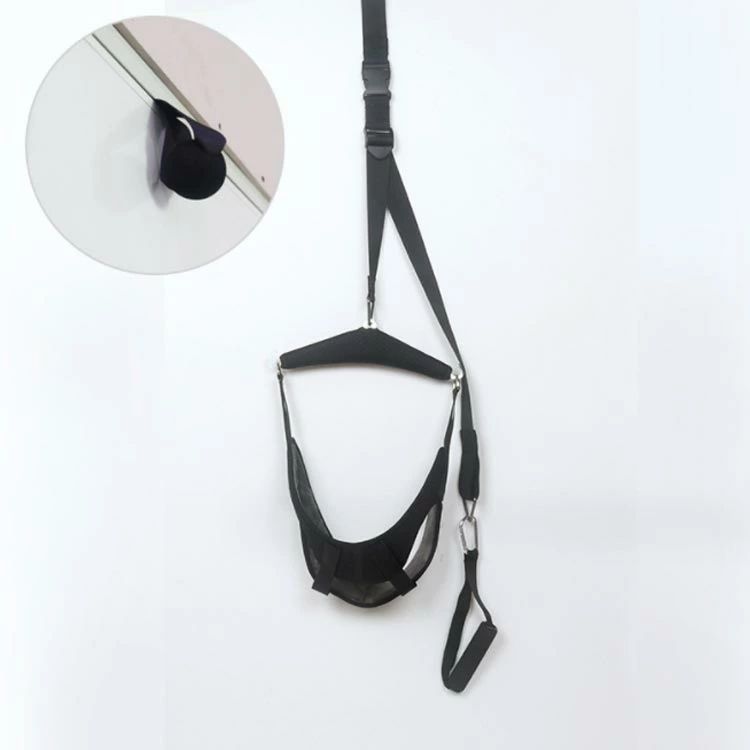 azストアの首 ネックストレッチャー 牽引 頸椎 サポーター 吊り下げ器 ストレッチ ベルト付き カバー付き 解消 ネック ストレッチャー 牽引 帯 首ストレッチャー｜アングル2