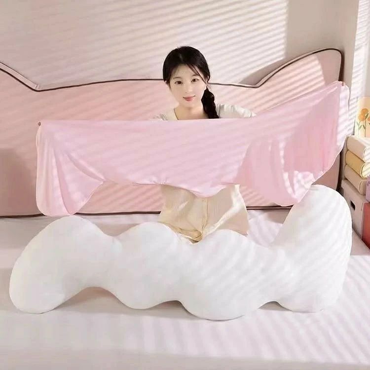涼感 アイスシルク 抱き枕 妊婦 横向き 接触冷感 ロング だきまくら 長さ110cm カバー洗える いびき防止 授乳クッション ウォッシャブル 2