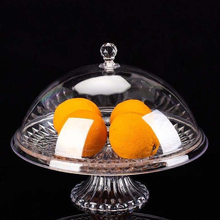樂天商城 - 蓋付き ケーキスタンド 透明お菓子皿 アクリル樹脂 プラスチック製 デザートスタンド 北欧風 パーティー用