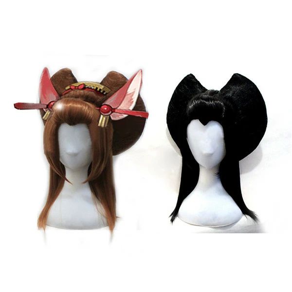 【送料無料】花魁 舞妓 芸妓 遊女 コスプレウィッグ かつら 演劇 ブラック 耐熱 道中大衆演劇 コスチュ..