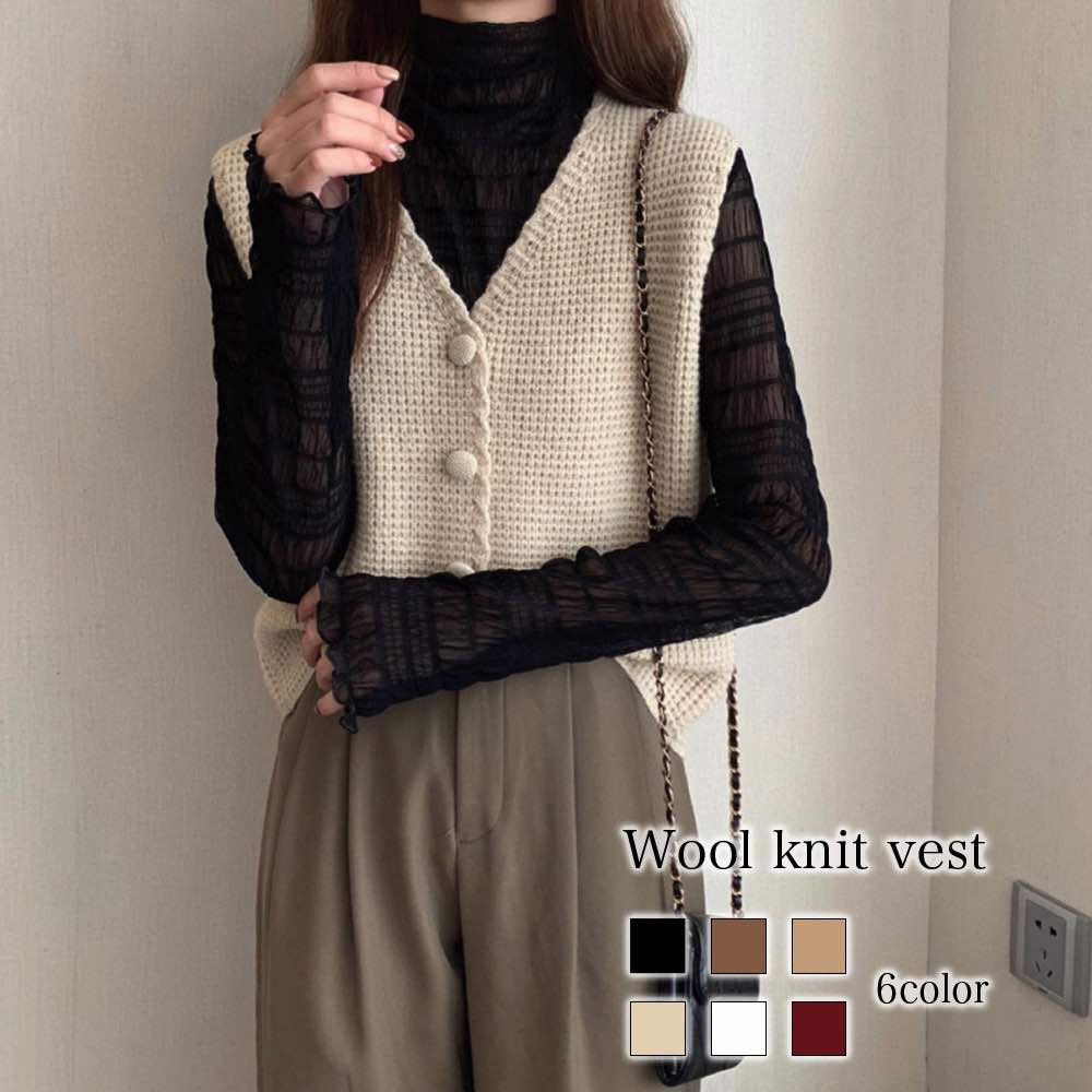 ベスト レディース ウールニットベスト アーガイル あったか ロング ブランド シニア おしゃれ キルティング キルト ウール 羽毛 スーツ 中綿 インナー 黒 お年寄り 厚手 ダウン 前開き 人気 ニット 可愛い 部屋着 スポーツ 秋 フリース アウター 春 冬 襟なし