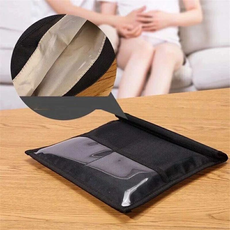 電波遮断 電波カットケース 電磁波対策 14インチ 電磁波防止ケース リレーアタック対策 2サイズあり！ ポーチ 盗難防止 タブレット Ipad 信号遮断 スマホ 送料無料 電波 電磁波 遮断 カット スマートキー スキミング防止 パソコン