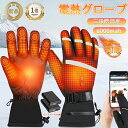 【2024最新作】電熱グローブ バイク用 電熱グローブ 電熱手袋 バイク 4000 5000 6000mAh大容量バッテリー付 65℃最高温度 シンサレート中綿...
