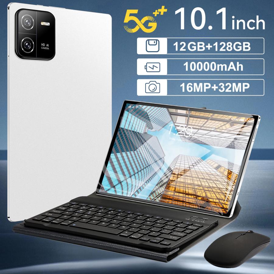 タブレット pc 本体 android14 10インチ 大画面 8GB+128GB Wi-Fiモデル GPS 通話対応 2560*1600 IPS液晶 高性能 IPS 2.4G/5G WiFi RAM8GB ROM256GB 軽量 在宅勤務 ネット授業 格安タブレット カバー ケース キッズ 子供用