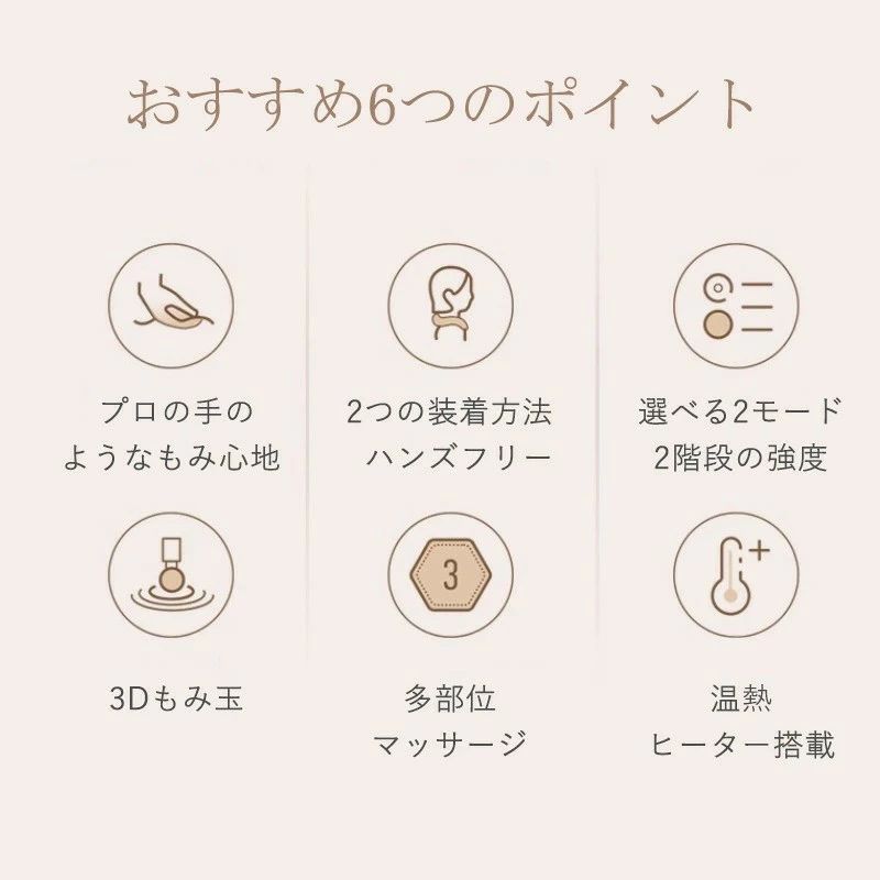 首 肩マッサージ器 2段階ヒーター 2段階調節 温度調整 血行促進 筋肉痛 肩こり かたこり 首 肩 腰