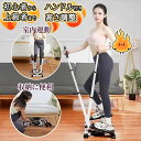 静音 ダイエット 健康ステッパー 足踏み 美脚 健康器具 ステップ運動 ツイストステッパー ハンドル付き