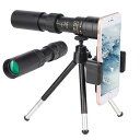 野鳥観察 美術鑑賞 耐衝撃 防塵 スマホ スーパーズーム BKA4レンズ 三脚付き 小型 高倍率 スマートフォン対応 望遠鏡