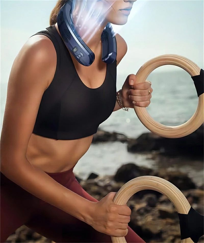 冷却プレート 首掛け扇風機 冷却プレート付 15°C ネッククーラー 冷却プレート首かけ冷却プレート 2