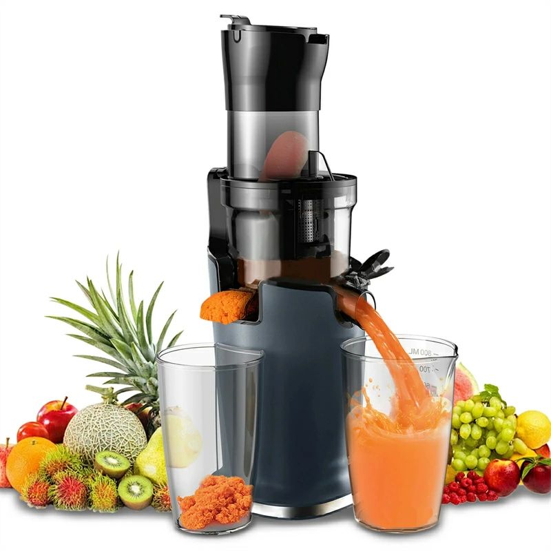 手入れ簡単 まるごと投入 コンパクト 酸化しにくい 搾りカス分離 高い搾汁率 静音 ジューサー 低速回転