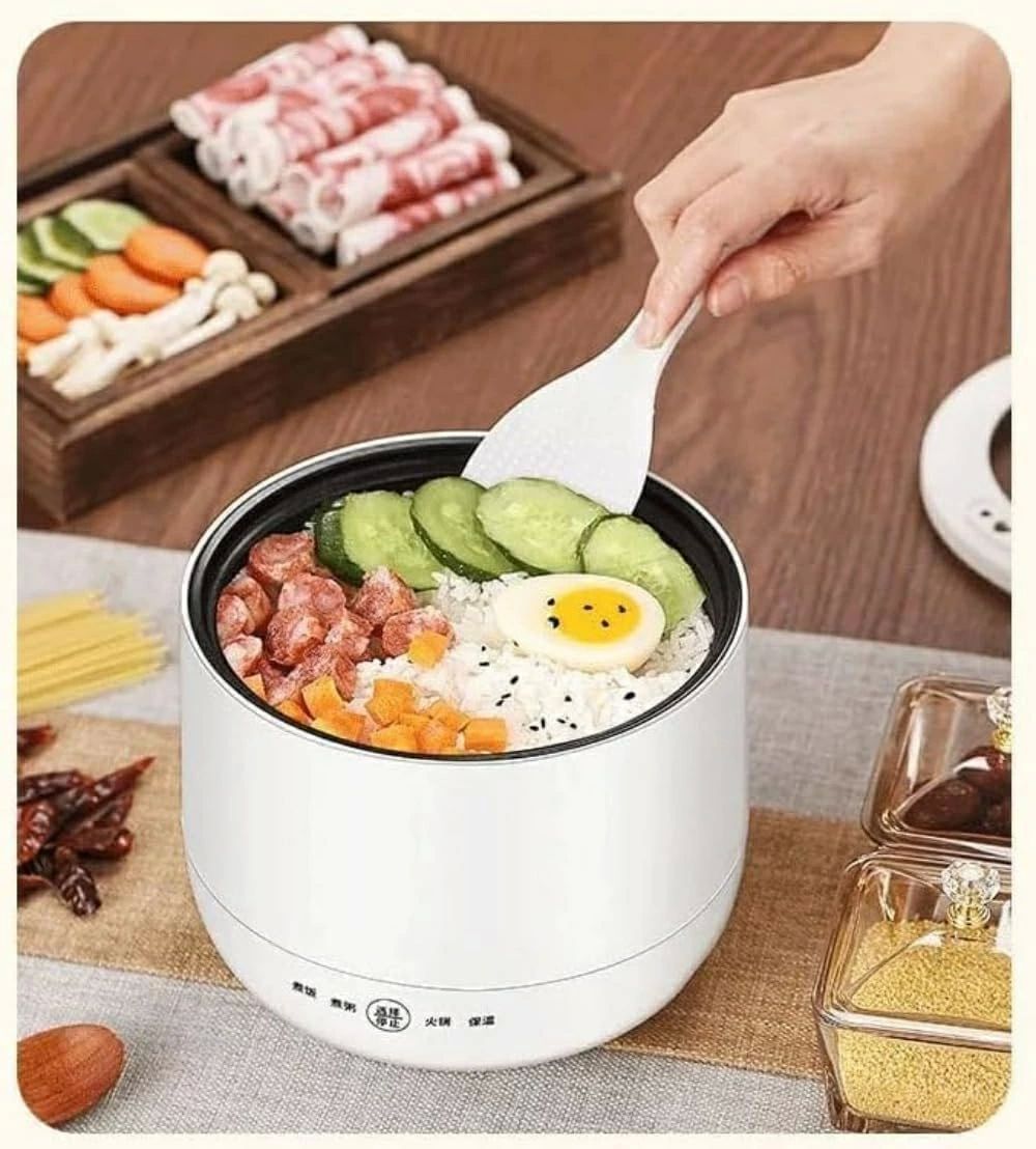 ストア石丸のミニ炊飯器 小型 電気炊飯器 1合 2合 炊飯器 コンパクト 炊き込みご飯 タイマー 予約炊飯 低糖質炊飯 おひつ 煲仔飯 土鍋風 ご飯鍋 一人暮らし 単身者用 学生寮 オフィス 省スペース一人暮らし向け2合小型家電 8つの便利モード(保温?予約?白米?麦?おかゆ?玄米?煮る｜アングル2